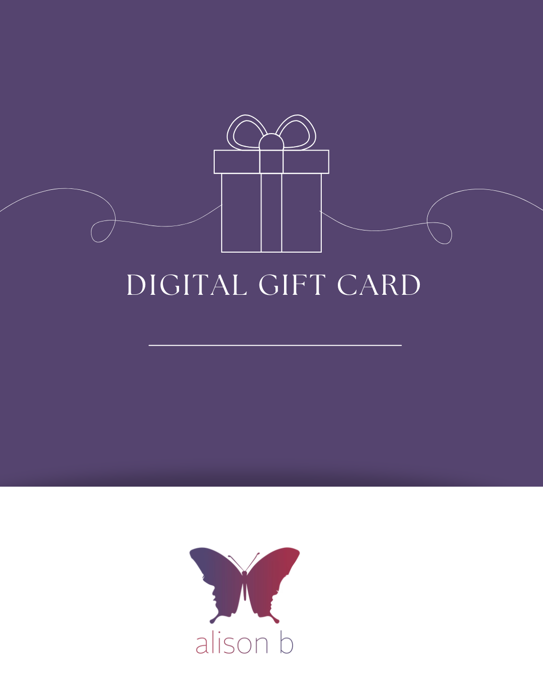 alison b Gift Card